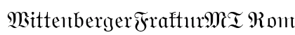 WittenbergerFrakturMT Roman preview