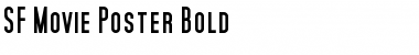 SF Movie Poster Bold Font