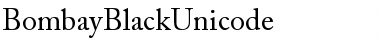 Bombay Black Unicode Regular Font