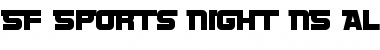 SF Sports Night NS AltUpright Font