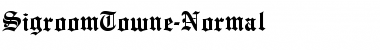 SigroomTowne-Normal Font