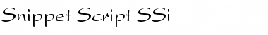 Snippet Script SSi Regular Font