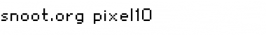 snoot.org pixel10 Font