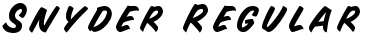 Download Snyder Font Download Snyder Font
