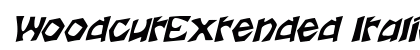 WoodcutExtended Italic Preview