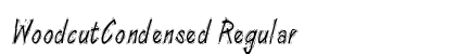 WoodcutCondensed Regular preview