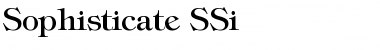 Sophisticate SSi Font