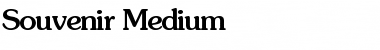 Souvenir-Medium Font