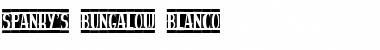 Download spanky's bungalow blanco Font