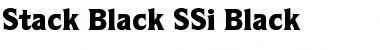 Stack Black SSi Font