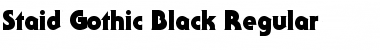 Staid Gothic Black Regular Font