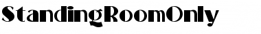 StandingRoomOnly Regular Font