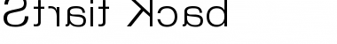 Strait Kcab Font