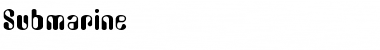Submarine Regular Font Submarine Regular Font