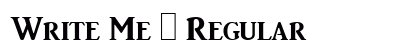 Write Me 1 Regular preview