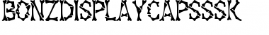 BonzDisplayCapsSSK Regular Font BonzDisplayCapsSSK Regular Font