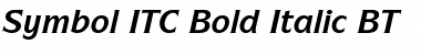 SymbolITC Bk BT Bold Italic Font