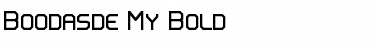 Boodas.de | My | Bold Bold Font