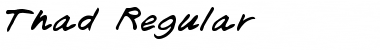 Thad Regular Font