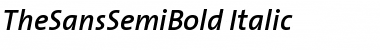 TheSansSemiBold Italic Font