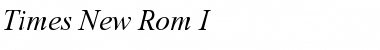 Download Times New Rom I Font
