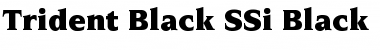 Trident Black SSi Black Font