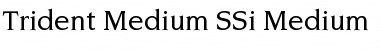 Download Trident Medium SSi Font