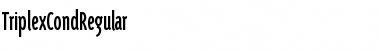 TriplexCondRegular Font