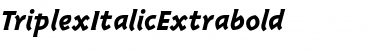 TriplexItalicExtrabold Font