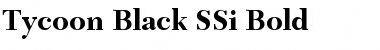 Tycoon Black SSi Font