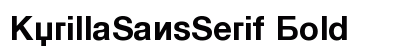 KyrillaSansSerif Bold preview