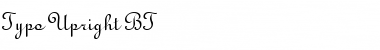 TypoUpright BT Font