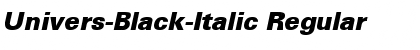 Download Univers-Black-Italic Font Download Univers-Black-Italic Font