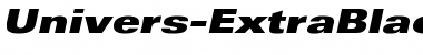 Univers-ExtraBlackExtObl Regular Font