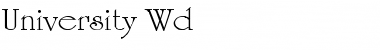 Download University Wd Font