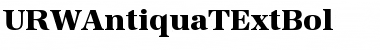 URWAntiquaTExtBol Regular Font
