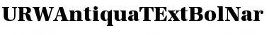 URWAntiquaTExtBolNar Font