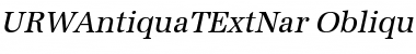 URWAntiquaTExtNar Font