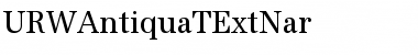 URWAntiquaTExtNar Font