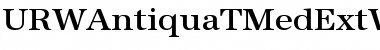 URWAntiquaTMedExtWid Font