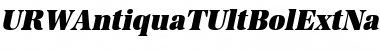 URWAntiquaTUltBolExtNar Font