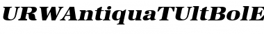 URWAntiquaTUltBolExtWid Oblique Font