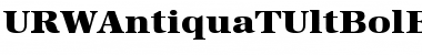 URWAntiquaTUltBolExtWid Font