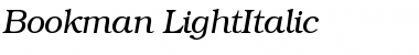 Download Bookman-LightItalic Font