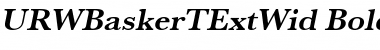 URWBaskerTExtWid Font