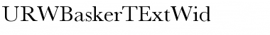 URWBaskerTExtWid Font