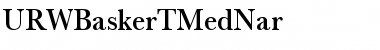 URWBaskerTMedNar Font