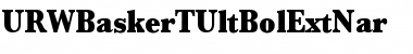 URWBaskerTUltBolExtNar Font