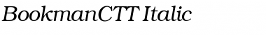 BookmanCTT Italic Font