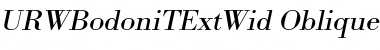 URWBodoniTExtWid Font